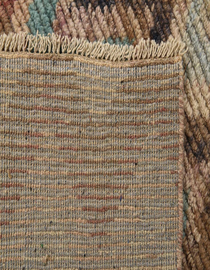Detail image of  5' 10 x 9' 10  Hand Knotted Moroccan Wool Rug