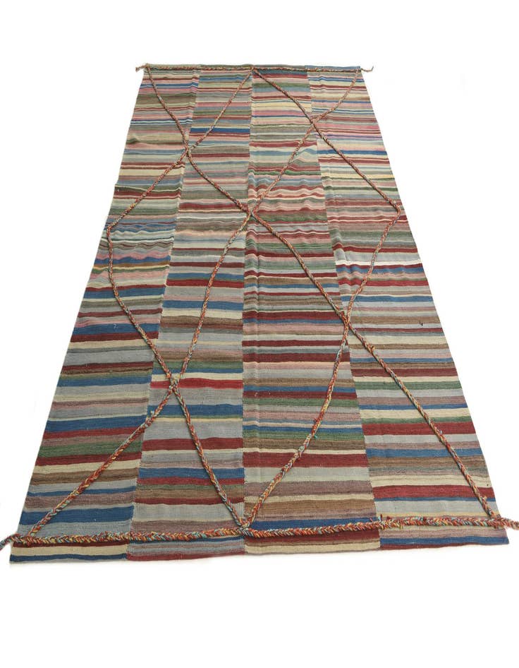 Detail image of  6' 6 x 9' 4  Hand Knotted Moroccan Wool Rug