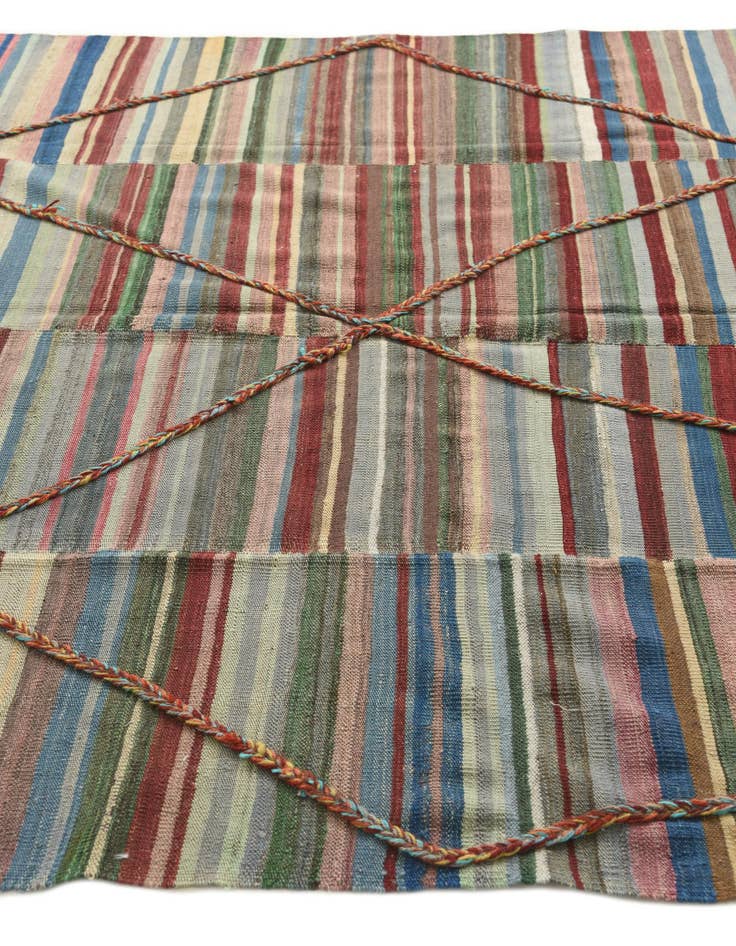 Detail image of  6' 6 x 9' 4  Hand Knotted Moroccan Wool Rug