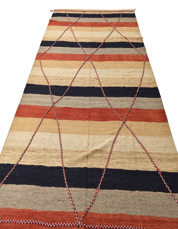 Detail image of  7' 2 x 11' 4  Hand Knotted Moroccan Wool Rug