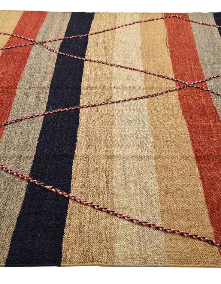 Detail image of  7' 2 x 11' 4  Hand Knotted Moroccan Wool Rug