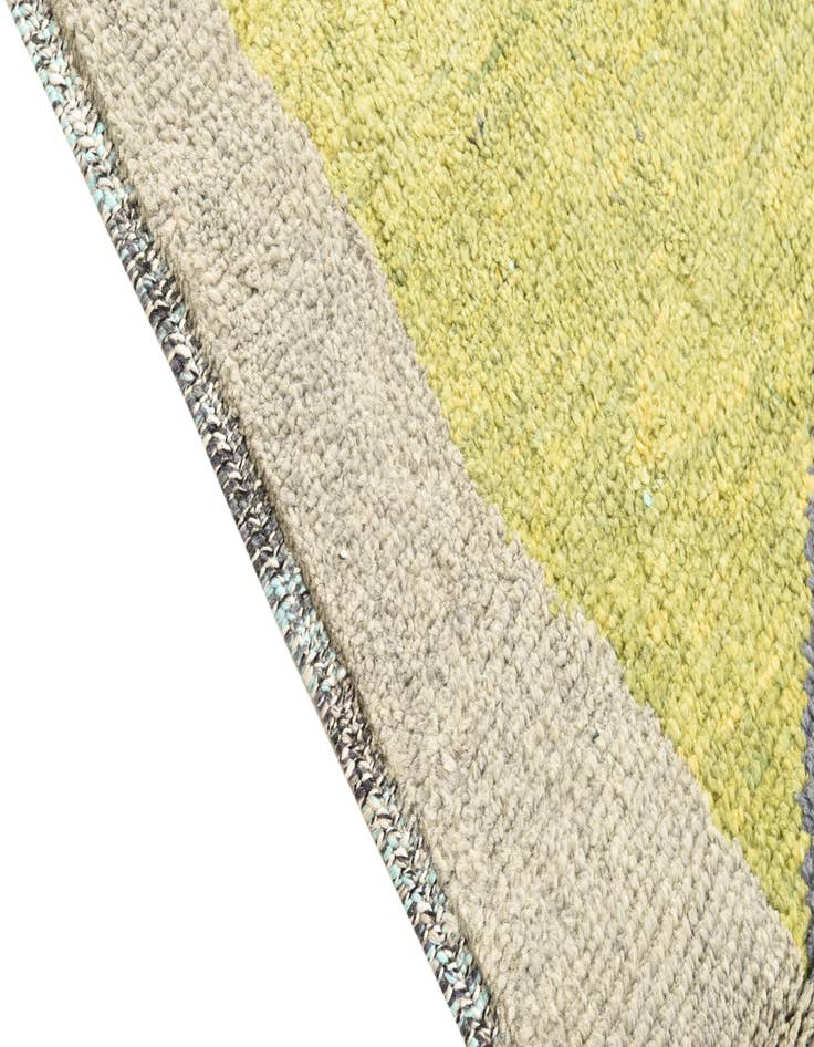 Detail image of  5' 2 x 8' 4  Hand Knotted Moroccan Wool Rug