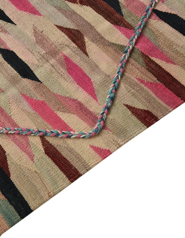 Detail image of  5' 7 x 7' 7  Hand Knotted Moroccan Wool Rug