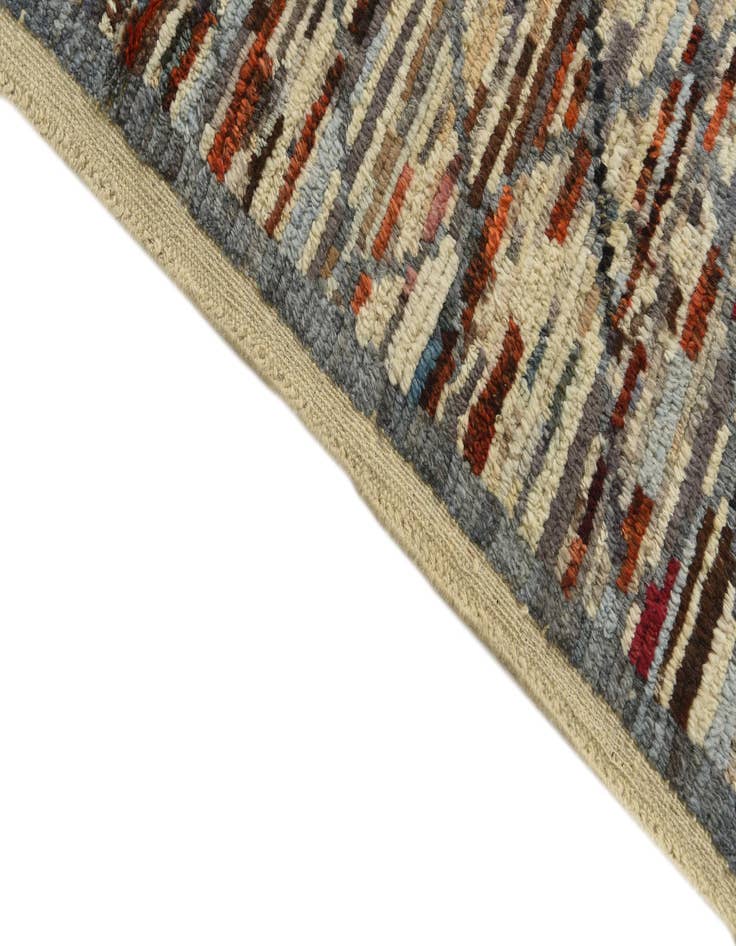 Detail image of  6' 1 x 9' 2  Hand Knotted Moroccan Wool Rug