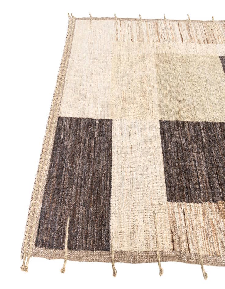 Detail image of  5' 2 x 7'  Hand Knotted Moroccan Wool Rug