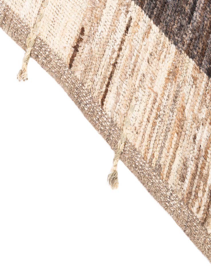 Detail image of  5' 2 x 7'  Hand Knotted Moroccan Wool Rug