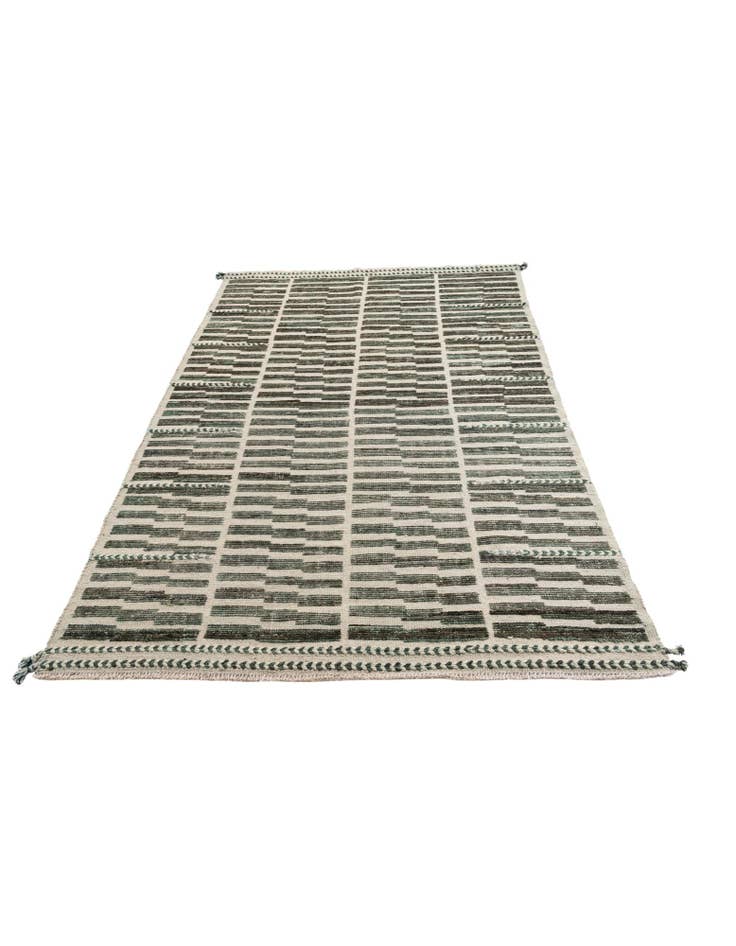 Detail image of  5' 8 x 8' 4  Hand Knotted Moroccan Wool Rug