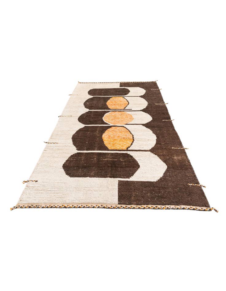 Detail image of  6' x 9' 8  Hand Knotted Moroccan Wool Rug