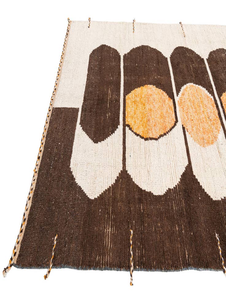 Detail image of  6' x 9' 8  Hand Knotted Moroccan Wool Rug