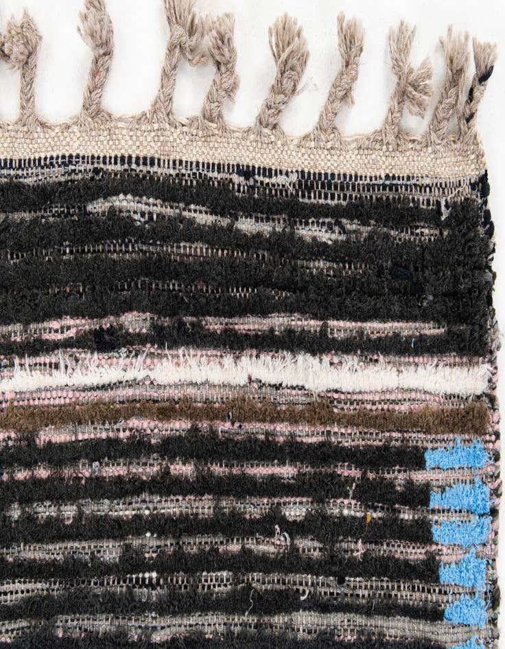 Detail image of  4' 2 x 6' 4  Hand Knotted Moroccan Wool Rug