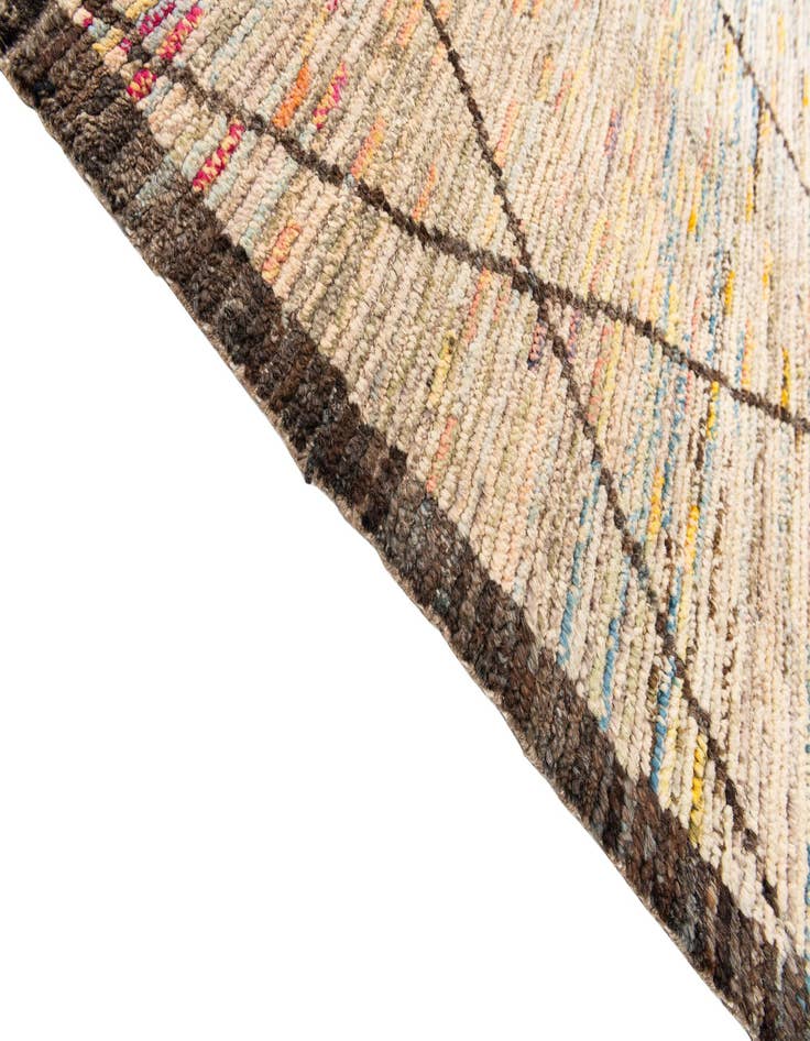 Detail image of  9' 7 x 11' 5  Hand Knotted Moroccan Wool Rug