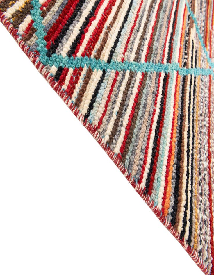 Detail image of  6' x 9' 2  Hand Knotted Moroccan Wool Rug