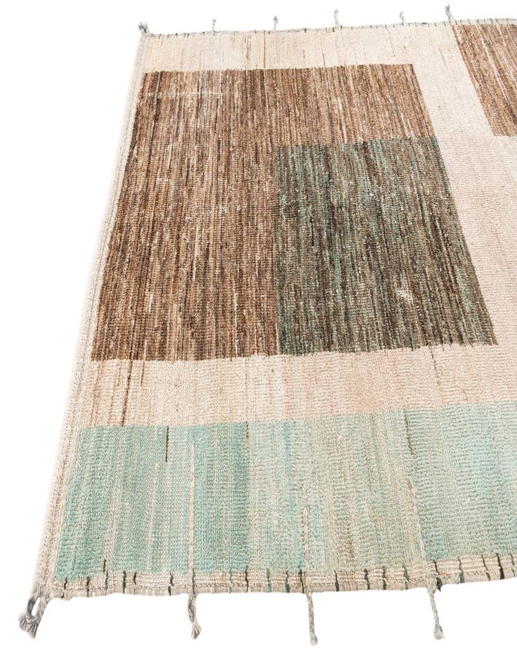 Detail image of  5' 4 x 7' 3  Hand Knotted Moroccan Wool Rug