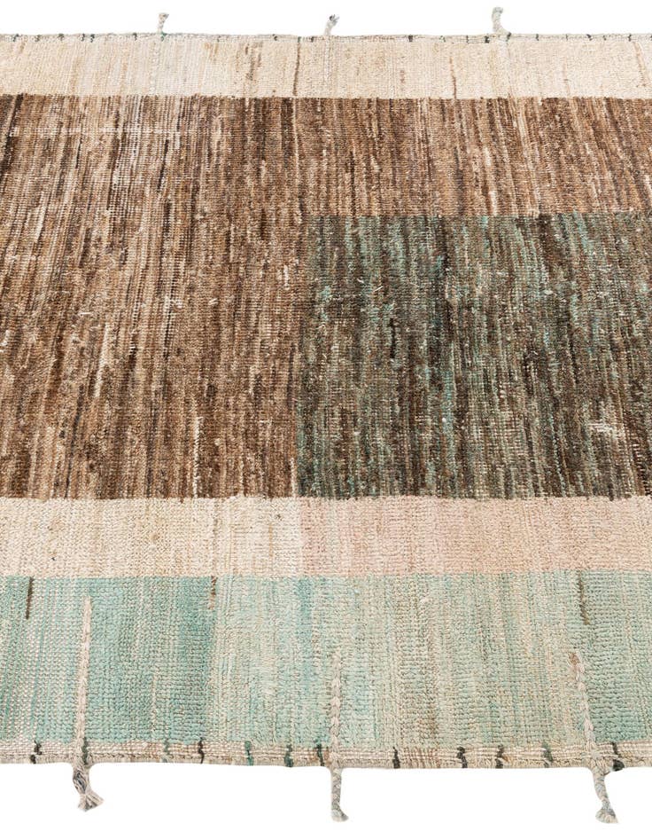 Detail image of  5' 4 x 7' 3  Hand Knotted Moroccan Wool Rug