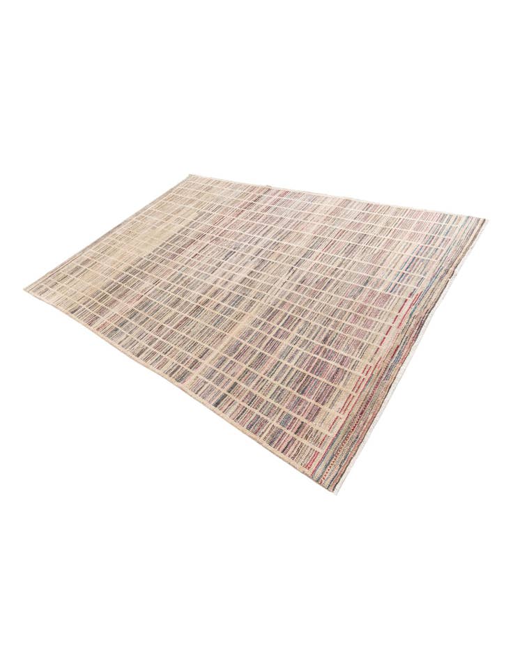 Detail image of  6' 6 x 9' 2  Hand Knotted Moroccan Wool Rug