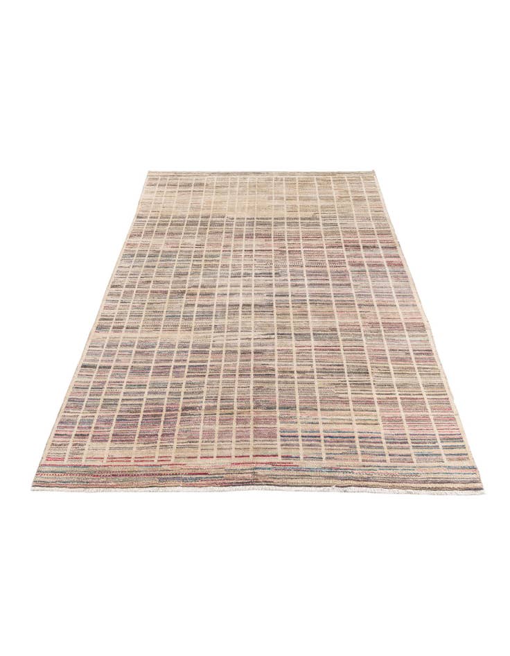 Detail image of  6' 6 x 9' 2  Hand Knotted Moroccan Wool Rug