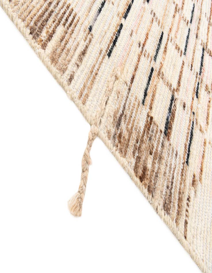 Detail image of  4' x 6' 1  Hand Knotted Moroccan Wool Rug