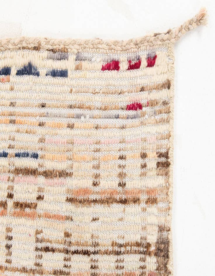 Detail image of  4' x 6' 1  Hand Knotted Moroccan Wool Rug