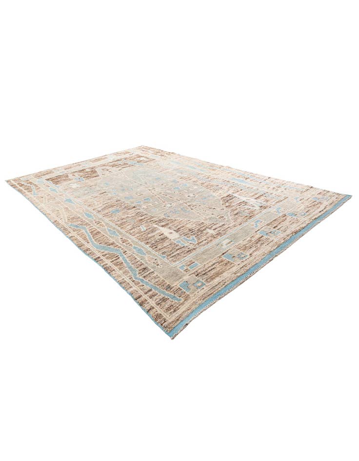 Detail image of  8' 10 x 13' 6  Hand Knotted Moroccan Wool Rug