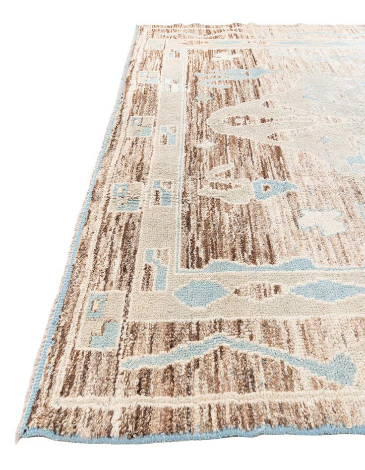 Detail image of  8' 10 x 13' 6  Hand Knotted Moroccan Wool Rug
