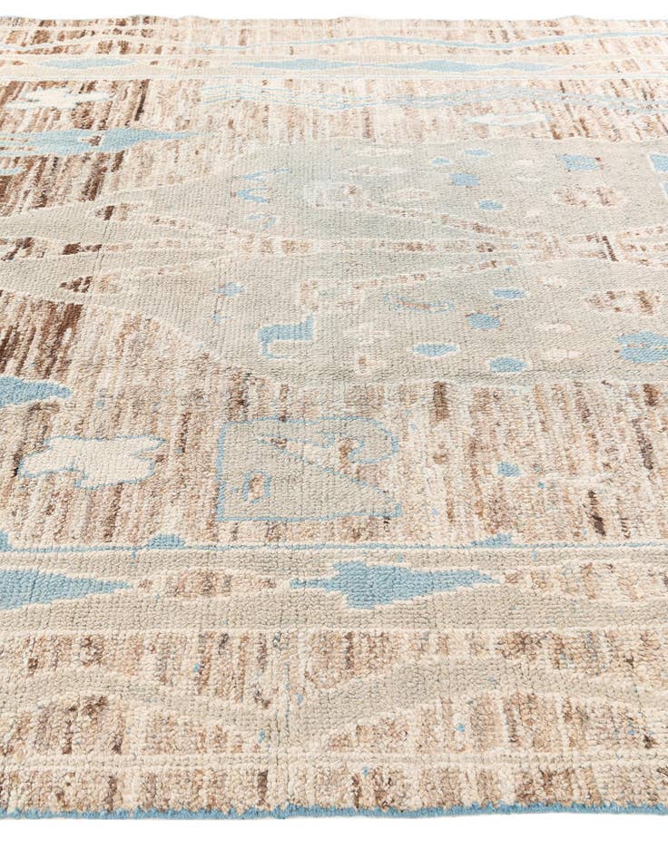 Detail image of  8' 10 x 13' 6  Hand Knotted Moroccan Wool Rug
