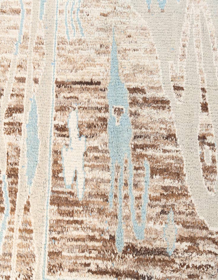 Detail image of  8' 10 x 13' 6  Hand Knotted Moroccan Wool Rug