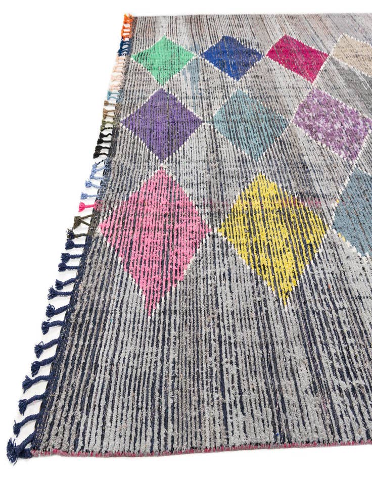 Detail image of  10' 3 x 13' 4  Hand Knotted Moroccan Wool Rug