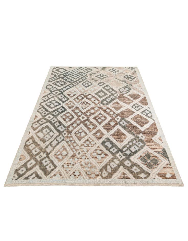 Detail image of  8' 4 x 10' 4  Hand Knotted Moroccan Wool Rug