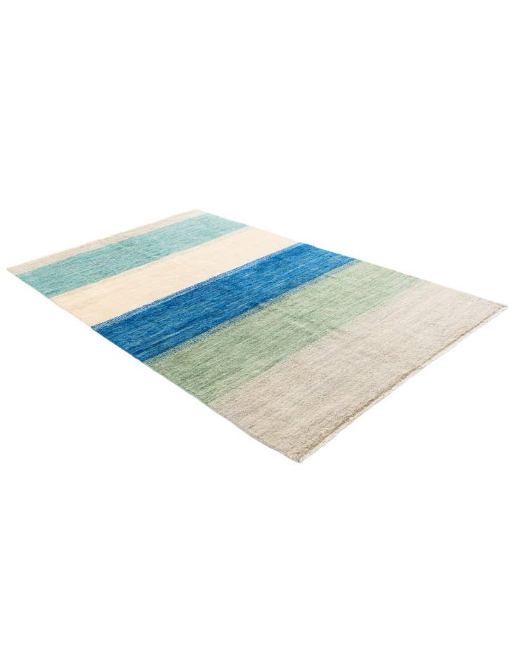 Detail image of  5' 1 x 8' 3  Hand Knotted Moroccan Wool Rug