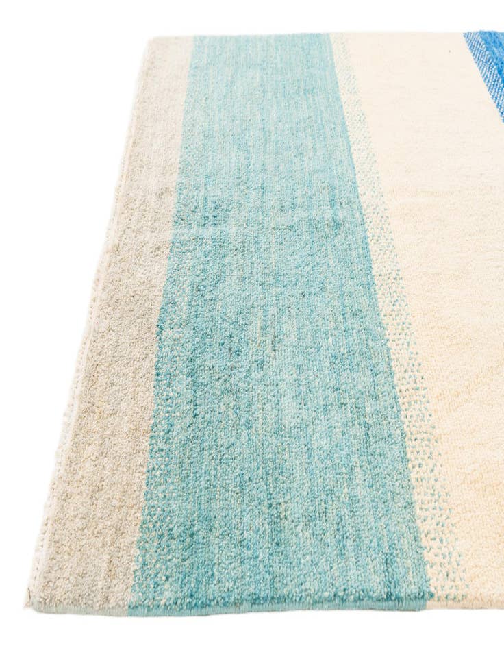 Detail image of  5' 1 x 8' 3  Hand Knotted Moroccan Wool Rug