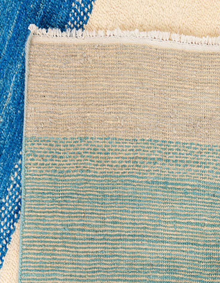Detail image of  5' 1 x 8' 3  Hand Knotted Moroccan Wool Rug