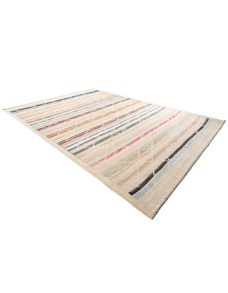 Detail image of  10' 2 x 14' 1  Hand Knotted Moroccan Rug