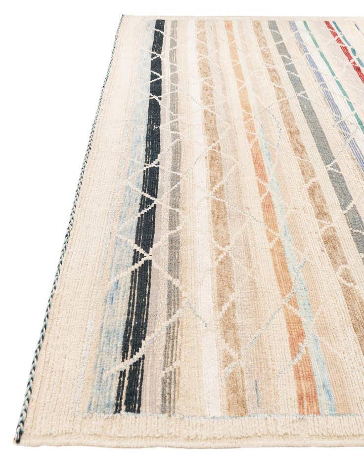 Detail image of  10' 2 x 14' 1  Hand Knotted Moroccan Rug