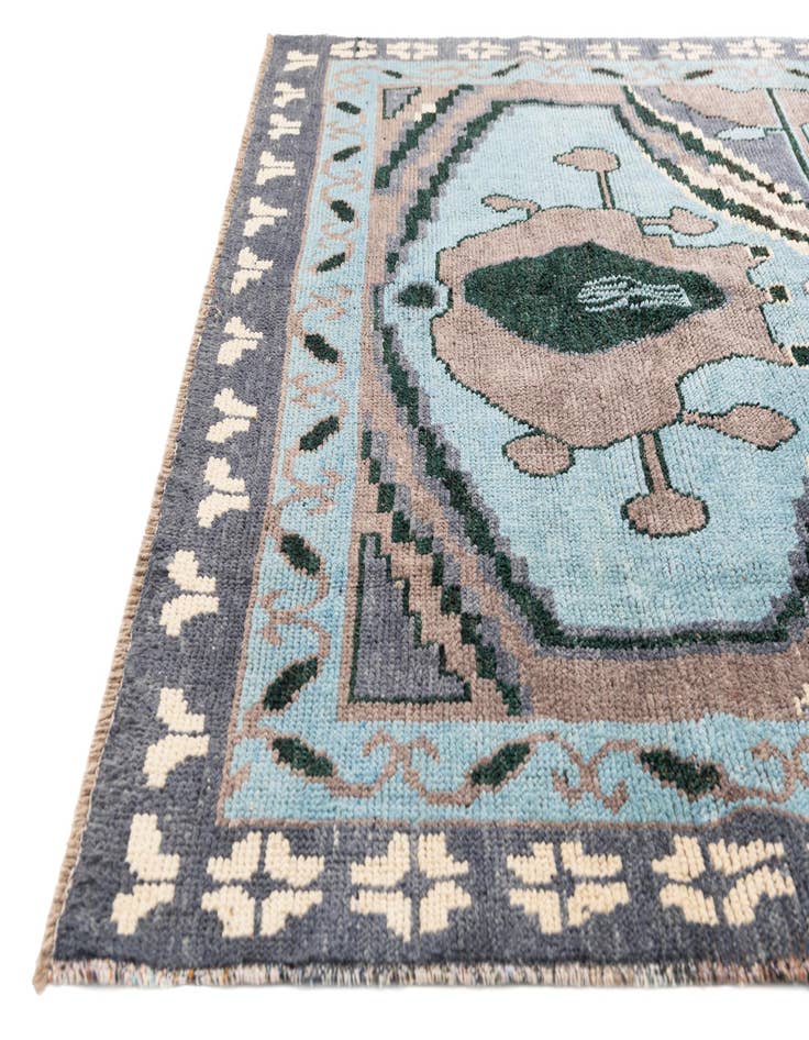 Detail image of  8' x 10' 3  Hand Knotted Moroccan Wool Rug