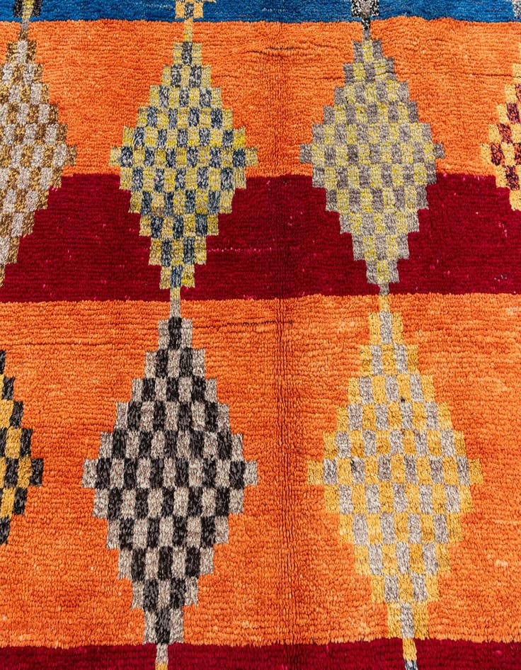 Detail image of  9' 3 x 11' 8  Hand Knotted Moroccan Wool Rug