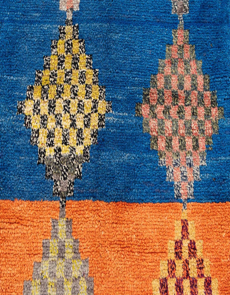 Detail image of  9' 3 x 11' 8  Hand Knotted Moroccan Wool Rug
