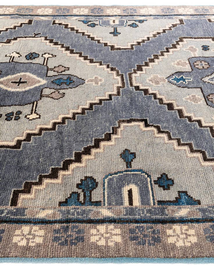 Detail image of  8' x 10' 5  Hand Knotted Moroccan Wool Rug