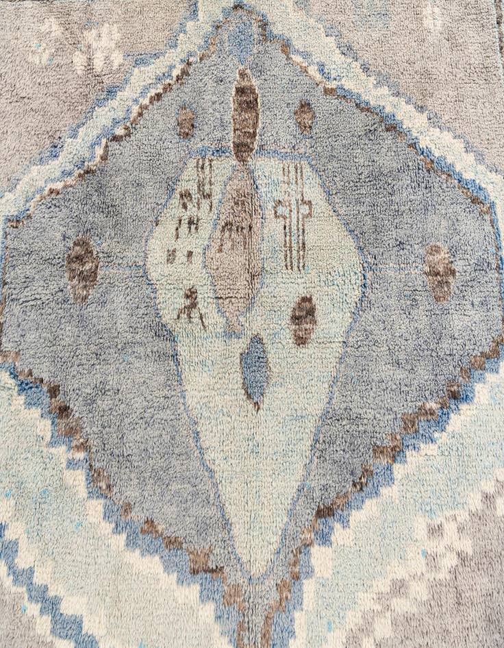 Detail image of  8' 2 x 10' 2  Hand Knotted Moroccan Wool Rug