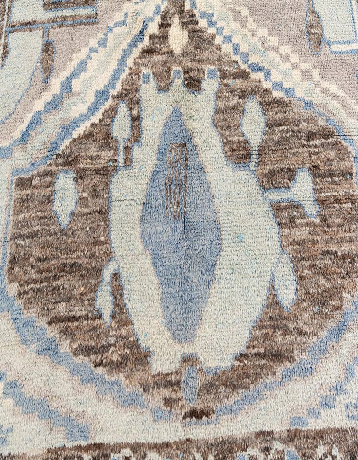 Detail image of  8' 2 x 10' 2  Hand Knotted Moroccan Wool Rug