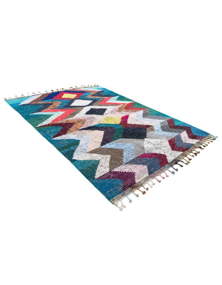 Detail image of  8' 1 x 10' 8  Hand Knotted Moroccan Wool Rug