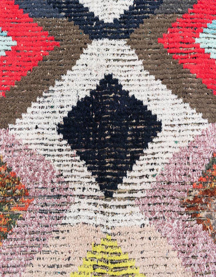 Detail image of  8' 1 x 10' 8  Hand Knotted Moroccan Wool Rug