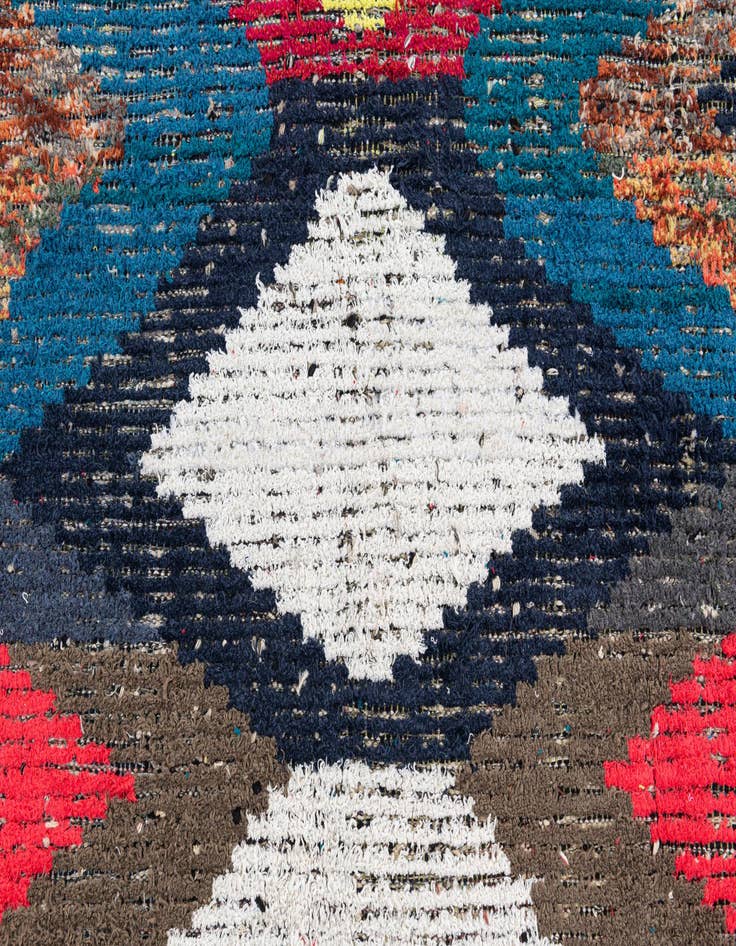 Detail image of  8' 1 x 10' 8  Hand Knotted Moroccan Wool Rug