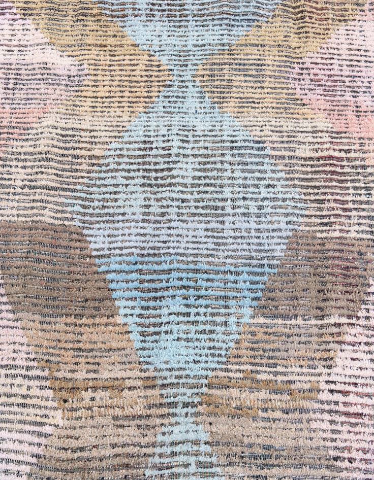 Detail image of  9' 2 x 12'  Hand Knotted Moroccan Wool Rug
