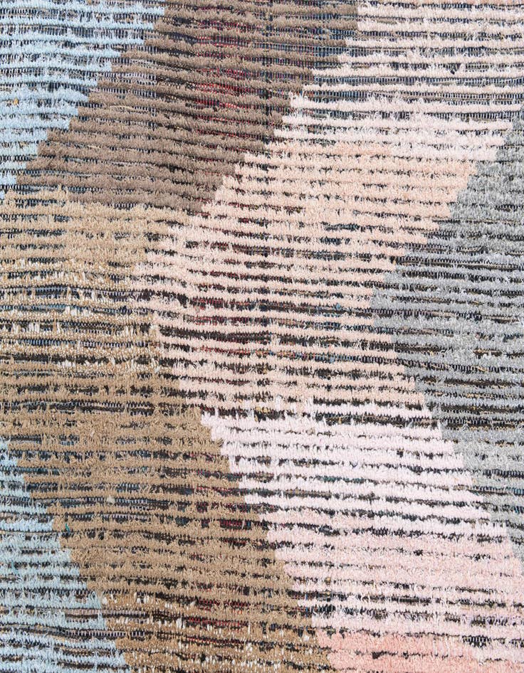 Detail image of  9' 2 x 12'  Hand Knotted Moroccan Wool Rug