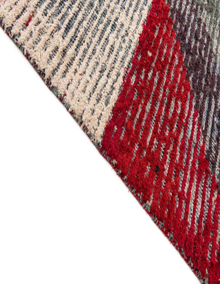 Detail image of  8' 2 x 11'  Hand Knotted Moroccan Wool Rug