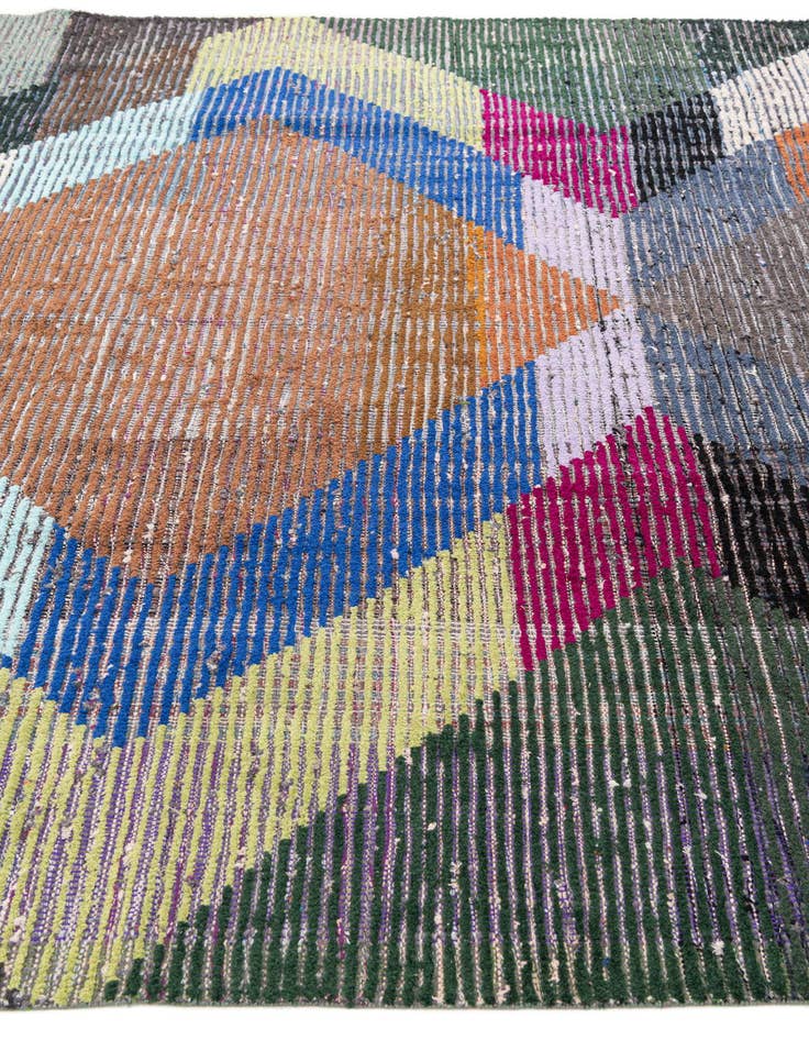 Detail image of  7' 7 x 10' 7  Hand Knotted Moroccan Wool Rug