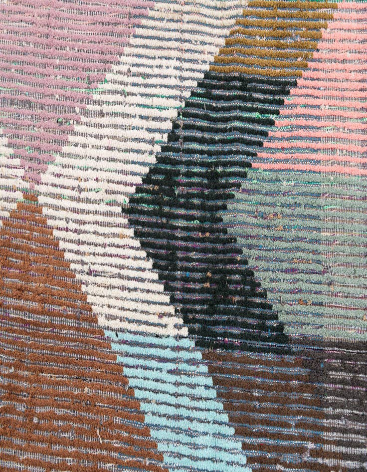 Detail image of  7' 7 x 10' 7  Hand Knotted Moroccan Wool Rug
