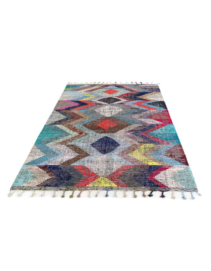 Detail image of  8' 1 x 10' 6  Hand Knotted Moroccan Wool Rug