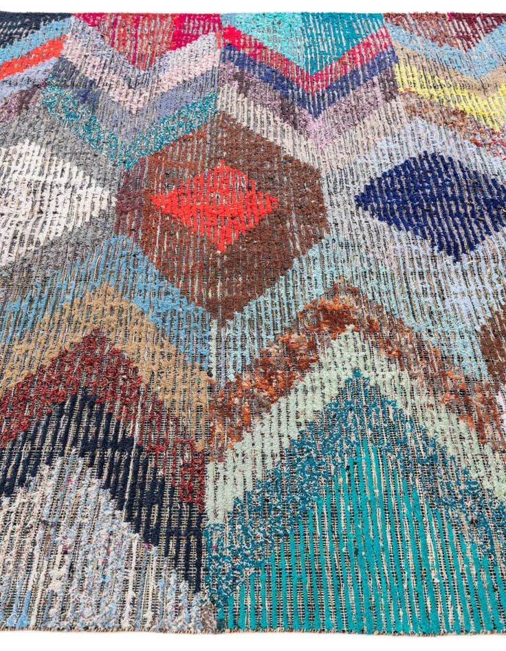 Detail image of  8' 1 x 10' 6  Hand Knotted Moroccan Wool Rug
