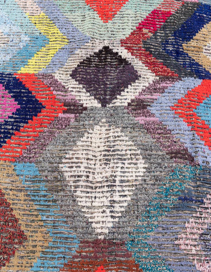 Detail image of  8' 1 x 10' 6  Hand Knotted Moroccan Wool Rug